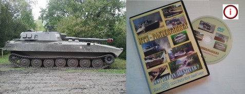 Erlebnis- / Geschenkgutschein Panzerfahrschule 2S1-Panzerhaubize & DVD "MT's Panzerfahren"