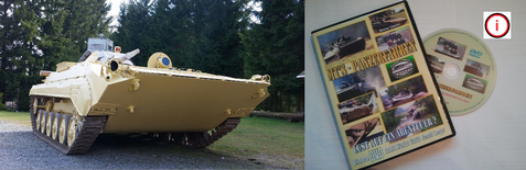 Erlebnis- / Geschenkgutschein Panzerfahrschule BMP-1 OT90 & DVD "MT's Panzerfahren"