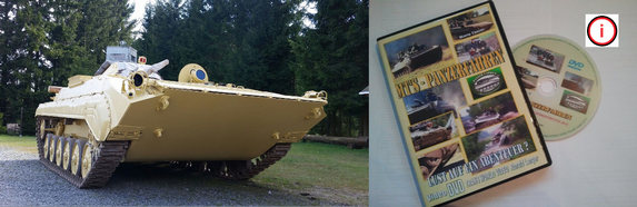 Erlebnis- / Geschenkgutschein Panzerfahrschule BMP-1 OT90 & DVD "MT's Panzerfahren"