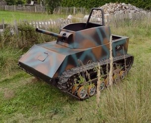 Erlebnis-/ Geschenkgutschein  Panzerfahrschule Mini Panzer